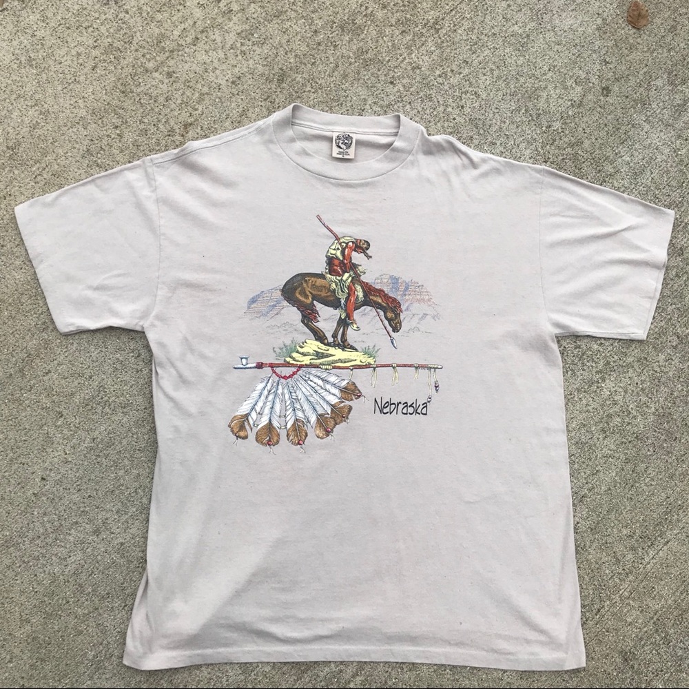 vintage native american / horse graphic tee !